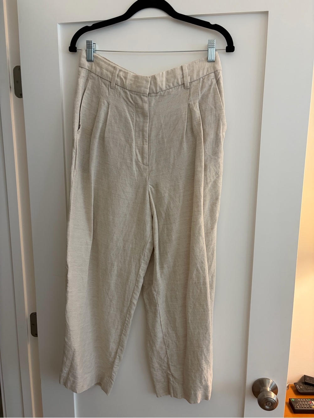 Wilfred Effortless Pant Cropped - Beige Linen